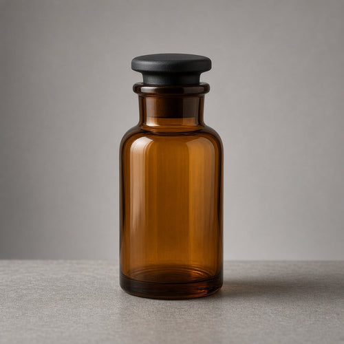 Amber chemical bottle
